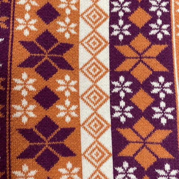 Intimately Free People Fair Isle Leggings Sweater Knit Snowflakes Striped Small - Picture 16 of 16